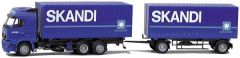 AWM70804 - Camion Porteur Avec Remorque 2 Essieux " Skandi" VOLVO FH Globetrotter 6x4