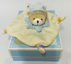 DC2372B - Doudou de la gamme acidulés - Ours couleur Bleu