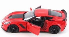 WEL24085W-R - Voiture de sport Rouge – Chevrolet Corvette Z06 de2017