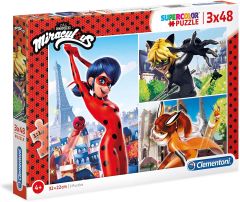 CLE25234 - 3 Puzzles du dessin animé Miraculos 48 Pièces