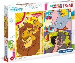 3 Puzzles Disney Animals – 48 Pièces