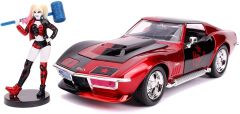 JAD253255019 - Voiture d' HARLEY QUINN - CORVETTE Chevy Stingray avec figurine