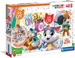 CLE25466 - Puzzle dimensions 100x70 cm – 44 CATS – 40 Pièces