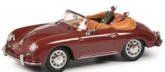 SCH26880 - Voiture cabriolet de couleur rouge avec club de Golf – PORSCHE 356A