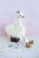 HO2787 - Peluche de couleur Blanche petit modèle 45 cm – Cygne