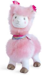 HO2802 - Peluche de couleur rose 30 cm – Lama