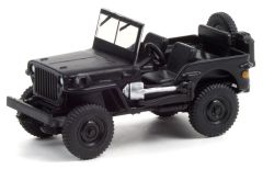GREEN28070-A - Véhicule sous blister - JEEP WILLYS 1942 BLACK BANDIT