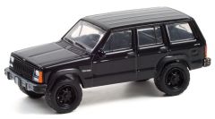 GREEN28070-D - Véhicule sous blister - JEEP Cherokee 1990 BLACK BANDIT