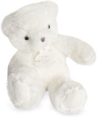 HO2930BLANC - Peluche de couleur blanc 15 cm – Ours poudré