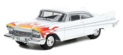 GREEN30362 - Voiture sous blister de couleur blanche – PLYMOUTH Belvedere de 1957