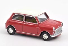 NOREV310520 - Voiture de 1964 couleur rouge avec toit blanc - MINI COOPER S