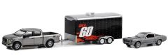 GREEN31160-A - Voiture sous blister du film 60 secondes chrono 2000 – FORD F-150 XL de 2020 avec remorque et FORD mustang Eleonor