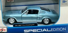 MST31260BL - Voiture de 1967 couleur bleue - FORD Mustang GT