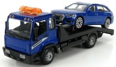 BUR31418 - AUDI A6 2019 avec camion de dépannage de couleur bleu