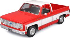 MST31467RD - Voiture de 1974 couleur blanche et rouge - CHEVROLET C10 Cheyenne Super