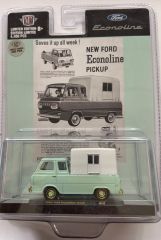 M2M-31500-HS16-DORE - Voiture sous blister - FORD Econoline Truck de 1965 couleur vert menthe jantes Gold