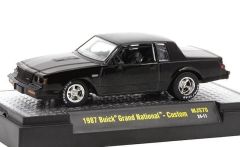 M2M-31500-MJS70 - Voiture sous blister de la série BUICK TURBOCHARGED - BUICK Grand National - Custom de 1987 couelur Noir