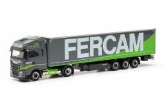 HER315029 - Camion avec remorque bâchée 3 essieux FERCAM – IVECO S-Way 4x2