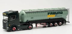 HER315166 - Camion avec semi remorque silo 3 essieux SPEDITION FREUND – SCANIA CS 20 HD 4X2