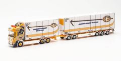 HER315807 - Camion porteur avec remorque 5 essieux MALMBERGS AKERI – SCANIA CR 20 HD 6x4