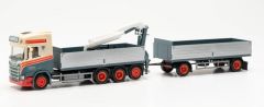 HER316026 - Camion porteur avec plateau VERHEUL - SCANIA CR 20 HD 8x4