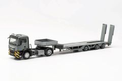 HER316194 - Camion avec porte-engin de couleur gris - MAN TGS NN 4x2