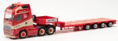 HER316354 - Camion avec remorque surbaissée 4 essieux TORBEN RAFN-VOLVO 6x4 FH 16 Gl. XL