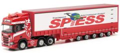 HER317016 - Camion avec remorque surbaissée 5 essieux SPIESS – SCANIA CR 20 HD 6x2