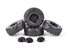 AT3200129 - 4 jantes noir avec pneus TRELLEBORG TM3000 VF 620/70R26