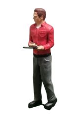 ATLAN32007_ROUGE - Figurine avec chemise de couleur rouge – Chef d'atelier