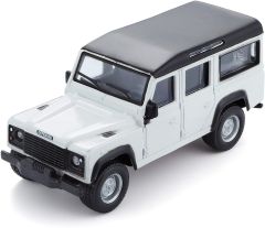 BUR32060BLANCHE - Voiture de couleur blanche – LAND ROVER Defender 110