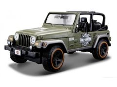 MST32190GR - Voiture de couleur verte - JEEP Wrangler Rubicon – Harley Davidson