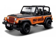 MST32190ORZW - Voiture de couleur Orange et noire - JEEP Wrangler Rubicon – Harley Davidson