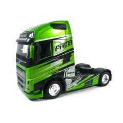 BUR32204 - Camion de couleur verte noir et gris – VOLVO FH16 Globetrotter  750 XXL 4x2