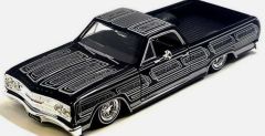 MST32543NOIR - Voiture de 1965 couleur noir - CHEVROLET El Camino lowrider