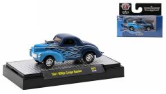M2M-32600-63-F - Voiture de 1941 couleur bleu - WILLYS coupé Gasser