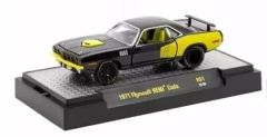 M2M-32600-81-C - Voiture de 1971 couleur noir et jaune - PLYMOUTH HEMI Cuda