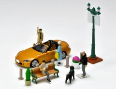 TOM328292 - Diorama avec personnage et acessoires - Musiciens de rue
