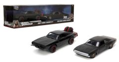 JAD32909 - Voiture FAST & FURIOUS couleur noir - DODGE Charger R/T Dom's et DODGE Charger Widebody de 1968