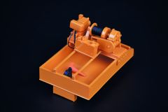 IMC33-0199 - Coffre à Ballast avec Treuil de couleur orange