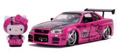 JAD33002 - Voiture d'HELLO KITTY avec figurine – NISSAN Skyline GT-R de 2002