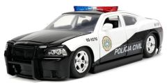 JAD33665 - Voiture FAST & FURIOUS couleur noire et blanche – DODGE charger de 2006 Police