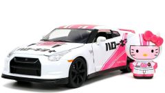 JAD33724 - Voiture avec figurine Hello Kitty - NISSAN GT-R R35 de 2009