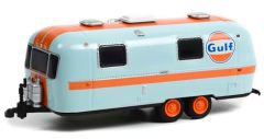 GREEN34120-B - Caravane sous blister de la série HITCHED Homes – Airstream 2 essieux GULF de 1971