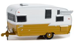 GREEN34140-F - Caravane de couleur marron et blanche sous blister de la série HITCHED HOMES – SHASTA Airflyte