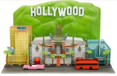 JAD34807 - nano scène avec deux véhicules – Hollywood