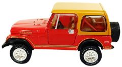 GREEN35310-E - Voiture sous blister de la série ALL-TERRAIN - JEEP CJ-7 Laredo de 1980 couleur Rouge
