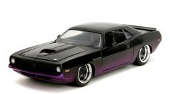 JAD35498 - Voiture de 1973 couleur noir et violet - PLYMOUTH Cuda de 1973 couleur noir et violet