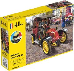 HEL35705 - Maquette à assembler avec peinture - Kit de démarrage RENAULT Taxi Type AG