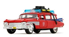 JAD35863 - Voiture TRANSFORMERS de couleur rouge - CADILLAC Ecto-1 Ghostbusters